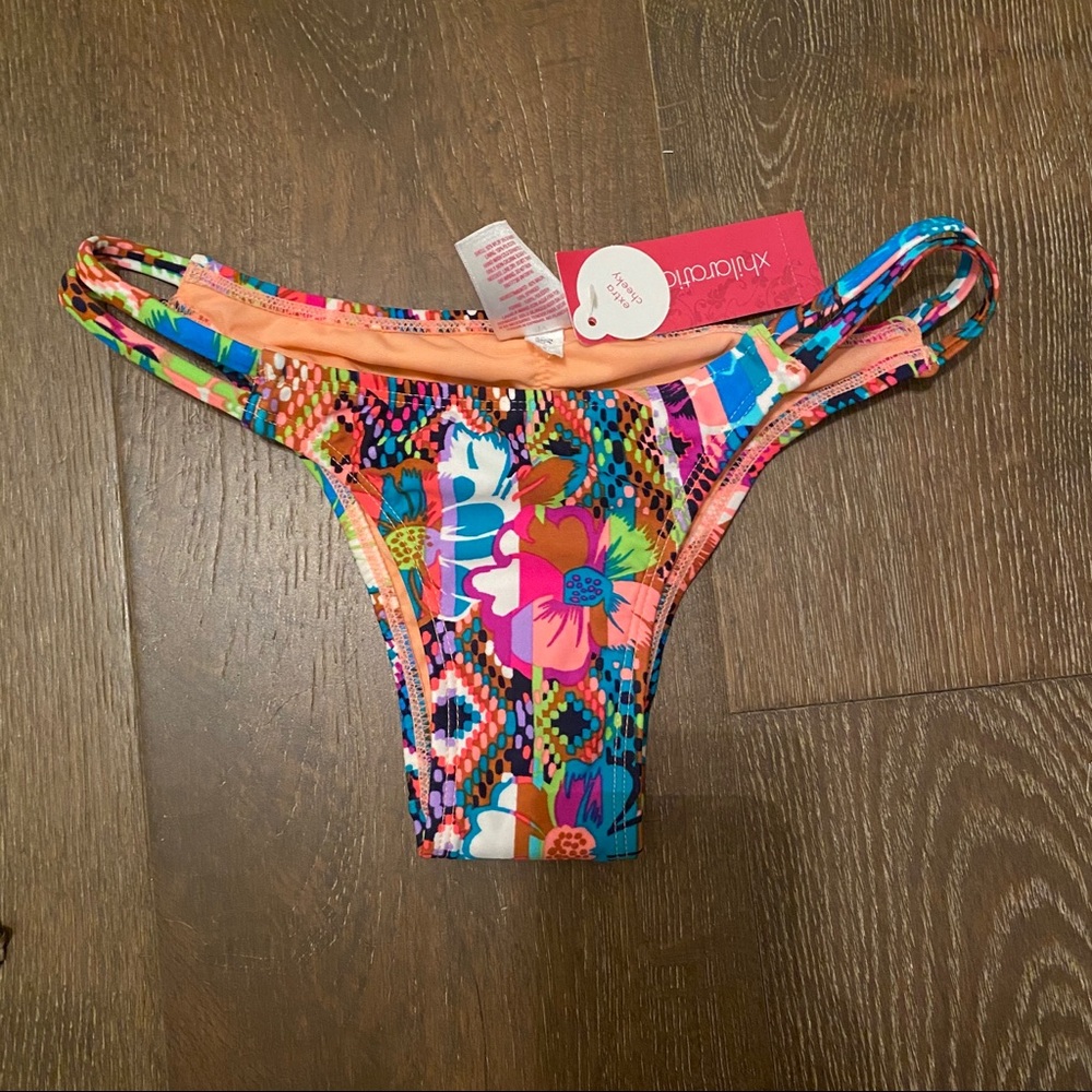 NWT colorful xtra cheeky bikini bottoms